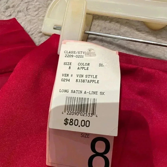 David’s Bridal-Cherry Red 2 pc - Picture 7 of 9